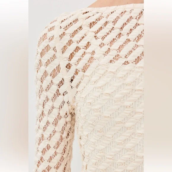 NWT - Róhe Lace Boatneck Long Sleeve Top - Size FR40 - Picture 4 of 7